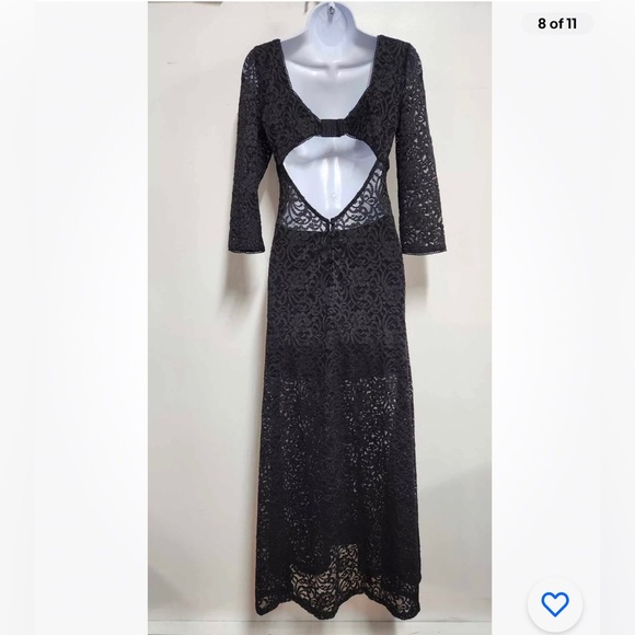 Free People Adored Black Lace Maxi Dress Size S. B27 - Picture 8 of 11